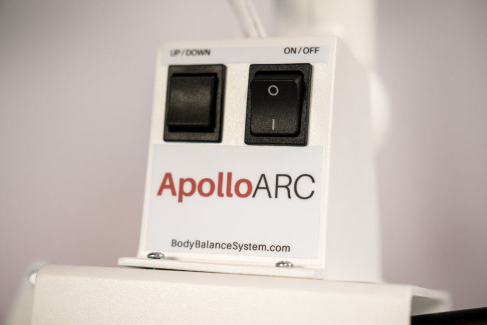 Apollo ARC control panel with two switches on a white background