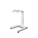 White adjustable stand on a white background
