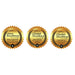 Three gold badges with 'Lux' branding and 'Global Excellence Award' text, featuring a Prism Light Pod.