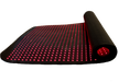 Roll of LED mat with red lights on a transparent background